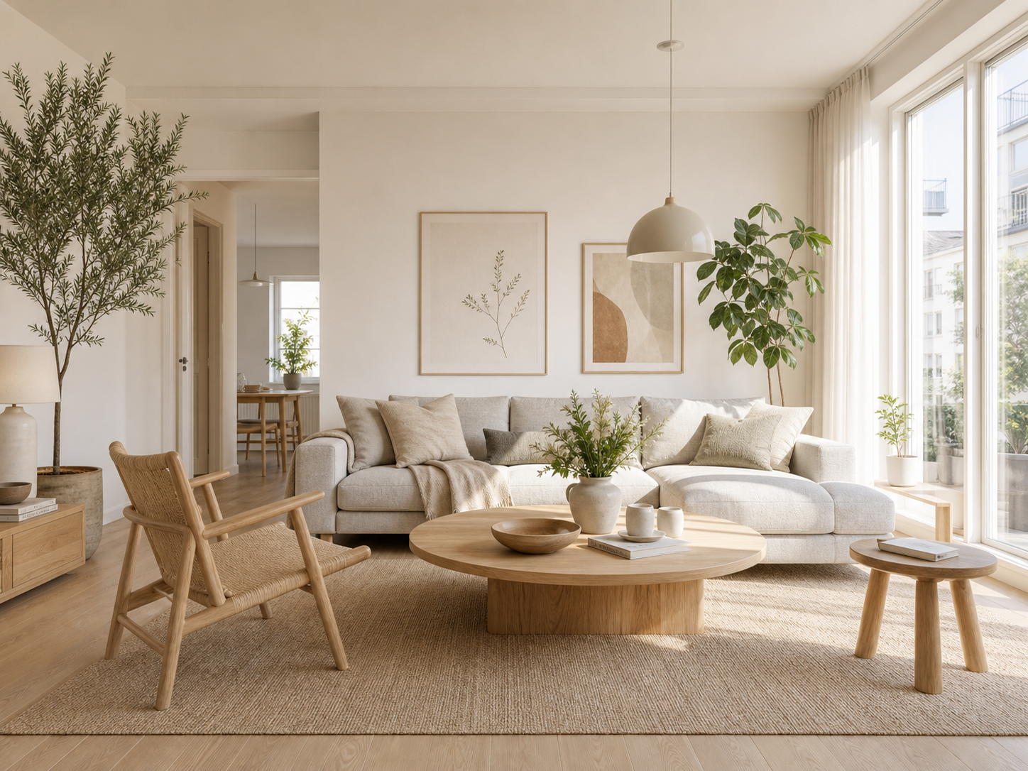 Scandinavian AI room design style